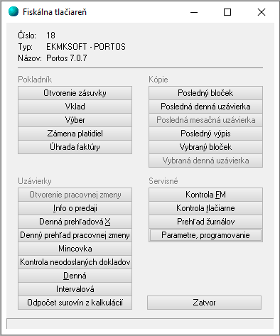 Fiškálna tlačiareň