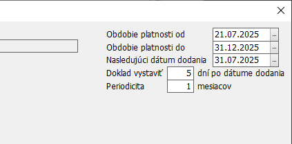 Šablóna opakovanej faktúry